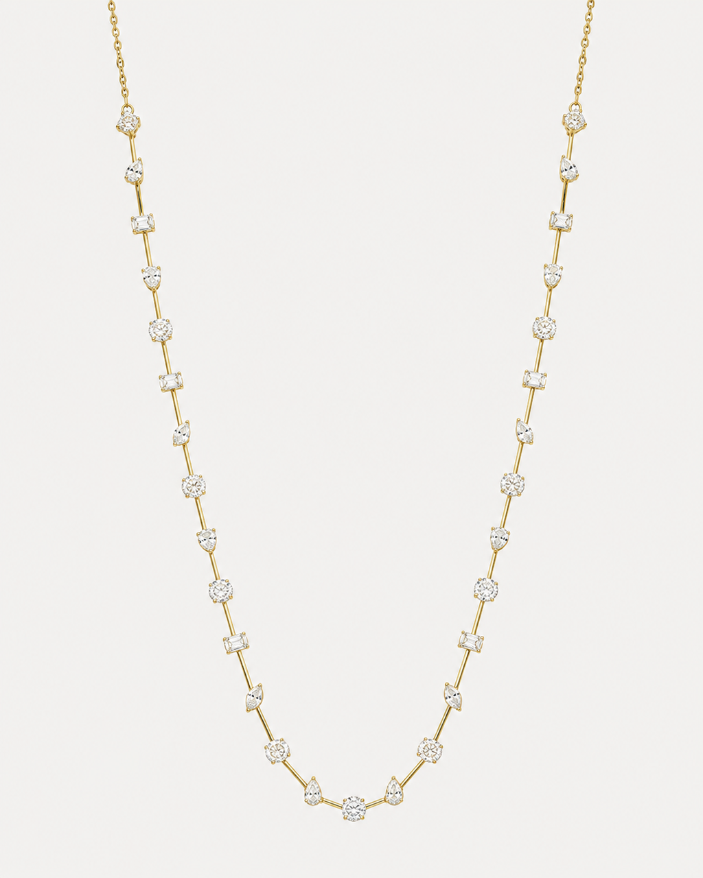 Fulgor Station Diamond Necklace