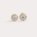 Luisant Halo Diamond Earrings