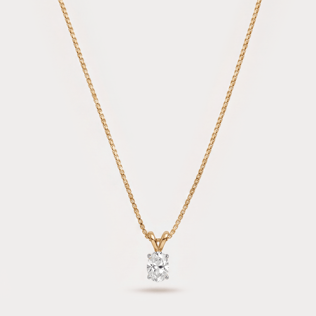 Allure Solitaire Diamond Pendant Chain