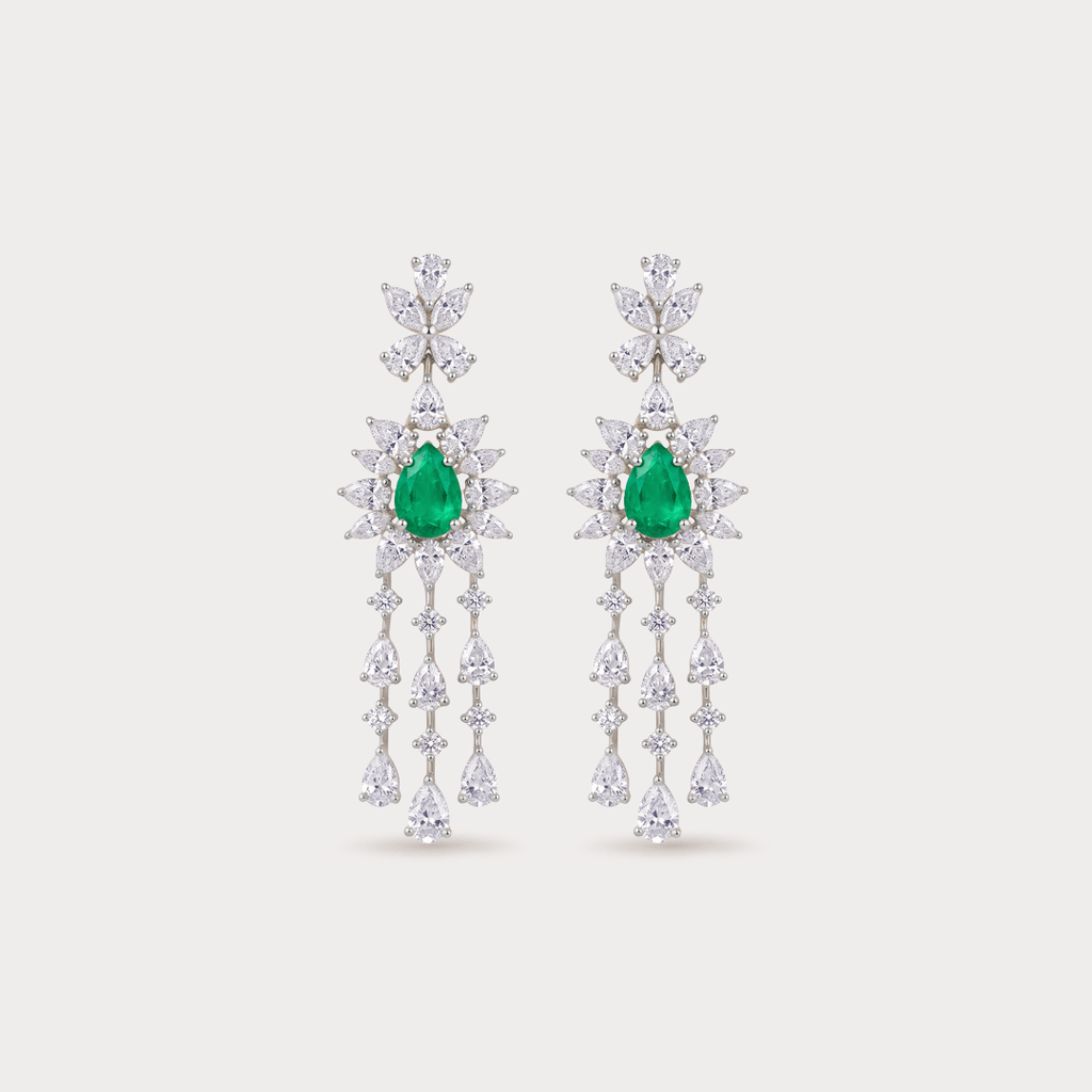 Seraphic Diamond Drop Earrings