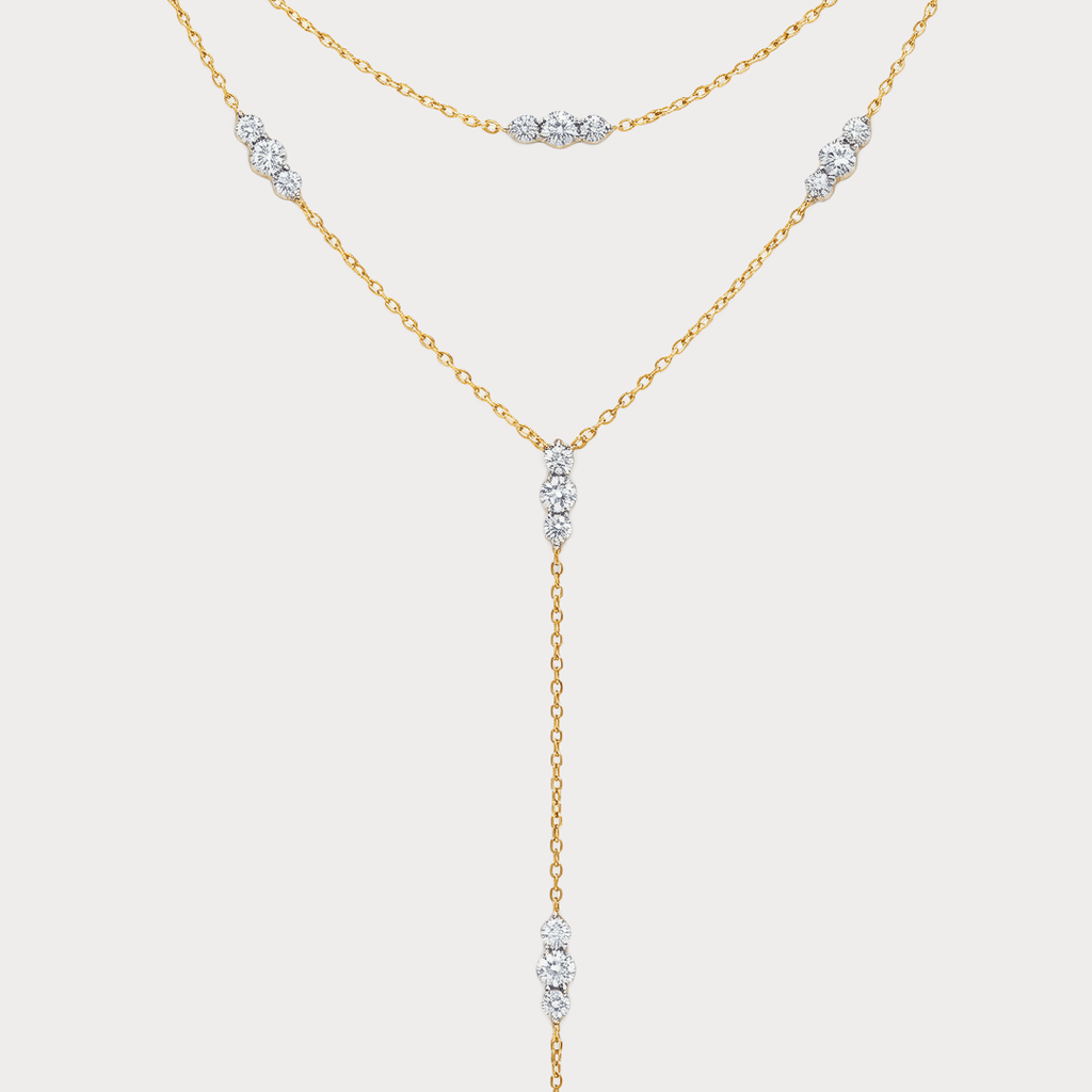 Sky Lume Lariat Diamond Necklace