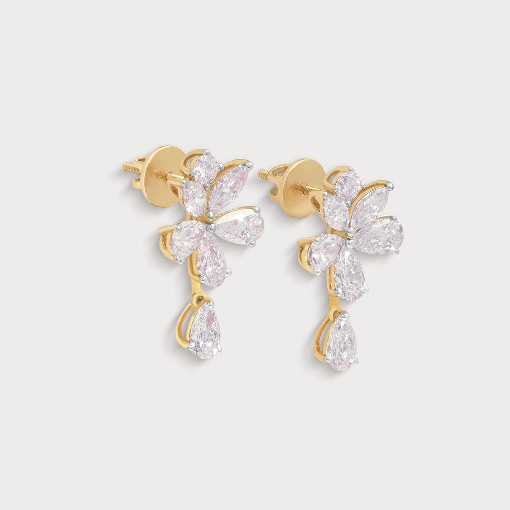 Meira Flare Diamond Earrings
