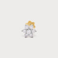 Blooming Spark Diamond Nose Pin