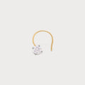 Radiant Solitary Diamond Nose Pin