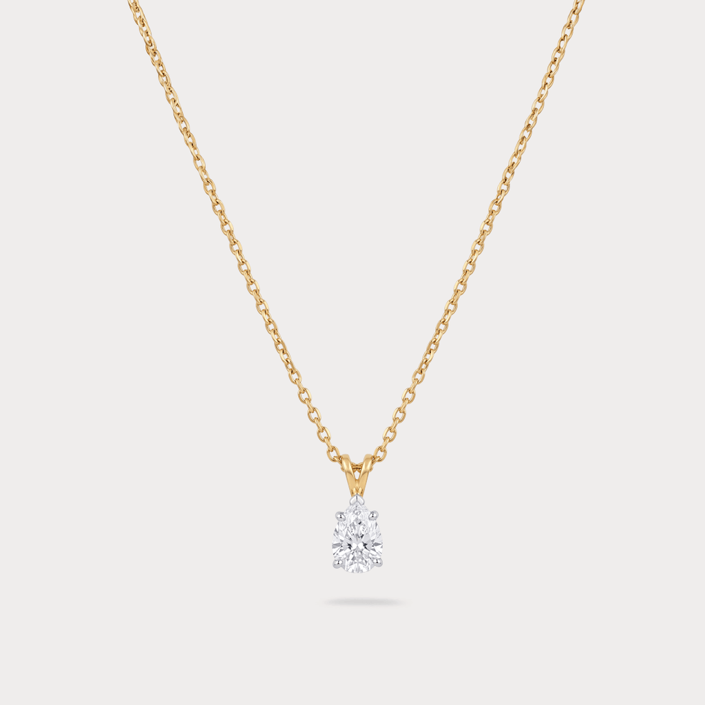 Roseraie Mini-Solitaire Diamond Pendant Chain