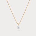 Roseraie Mini-Solitaire Diamond Pendant Chain