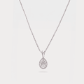 Woodgrace Halo Cluster Diamond Pendant Chain