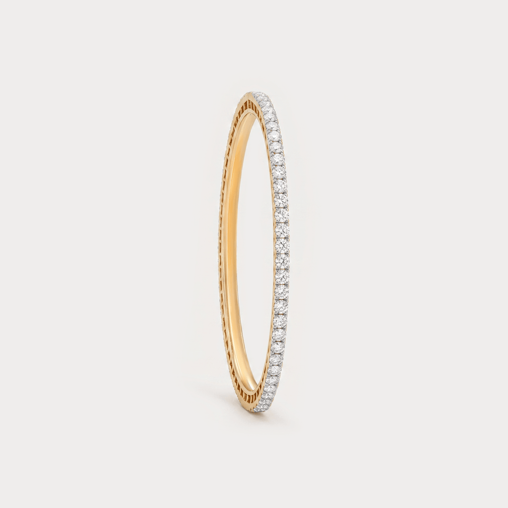 Verdant Grace Eternity Diamond Bangle